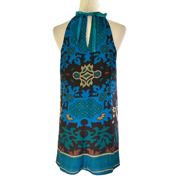 Anthropologie One September Del Mar Beaded Halter Tie Neck Bow Slip Dress - XS - Picture 8 of 14